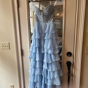 Beautiful Sherri Hill Blue Prom Dress
